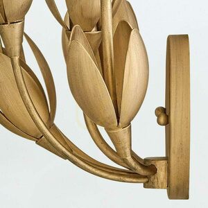 FLORA vägglampa - 3 ljuskällor - Oxiderat guld QUINTIESSE small 8