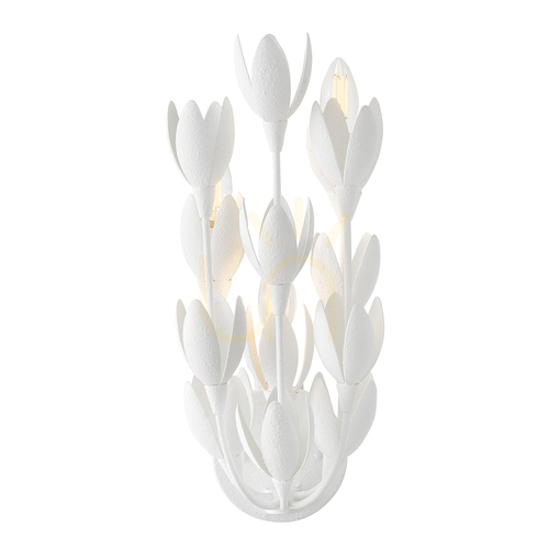 Kontrollera FLORA vägglampa - 3 ljuskällor - QUINTIESSE strukturputs