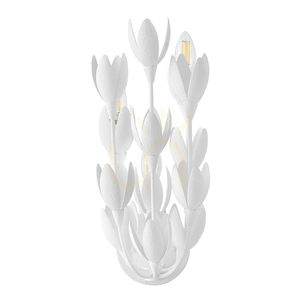 FLORA vägglampa - 3 ljuskällor - QUINTIESSE strukturputs small 9