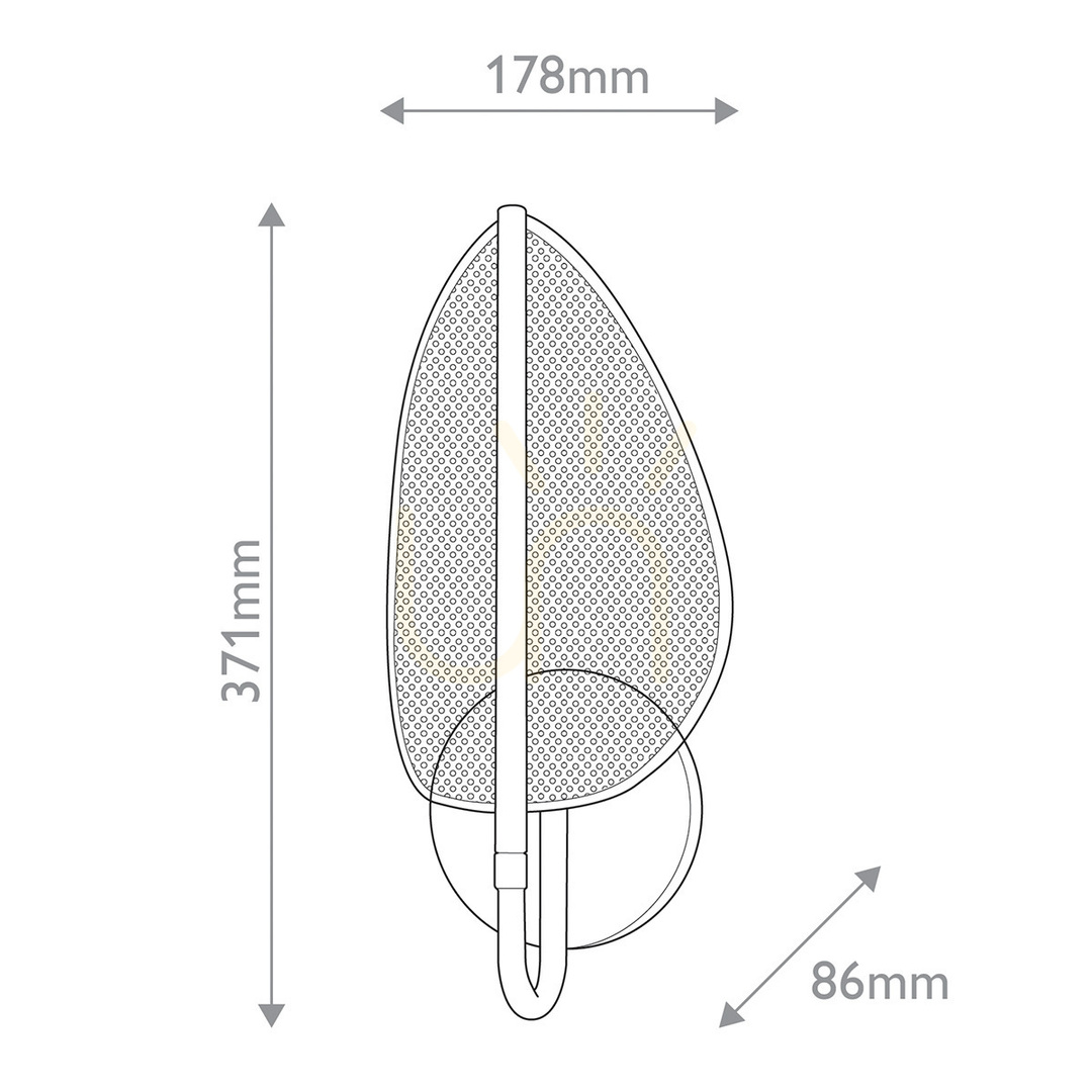 Förhandsvisning FLORIANA LED-vägglampa - Naturell mässing QUINTIESSE FLORIANA LED-vägglampa - Naturell mässing QUINTIESSE