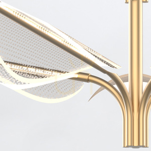 FLORIANA stor LED-pendellampa - Naturell mässing QUINTIESSE small 4