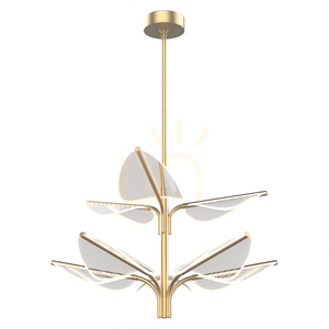FLORIANA stor LED-pendellampa - Naturell mässing QUINTIESSE small 0