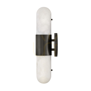 Medium LED-vägglampa IBIZA - Oxiderad svart QUINTIESSE small 5