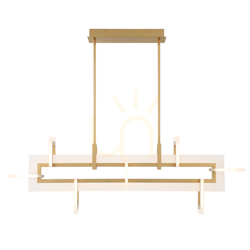 Kontrollera INIZIO medium ö-lampa - Borstat guld QUINTIESSE