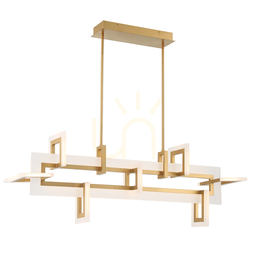 Kontrollera INIZIO medium ö-lampa - Borstat guld QUINTIESSE