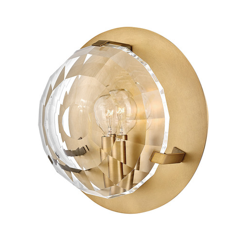 Kontrollera LEO vägglampa - 1 ljuskälla - Klassisk mässing QUINTIESSE
