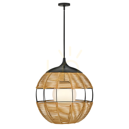 Kontrollera MADDOX medium taklampa - 1 ljuskälla - Svart, karamellbeige QUINTIESSE