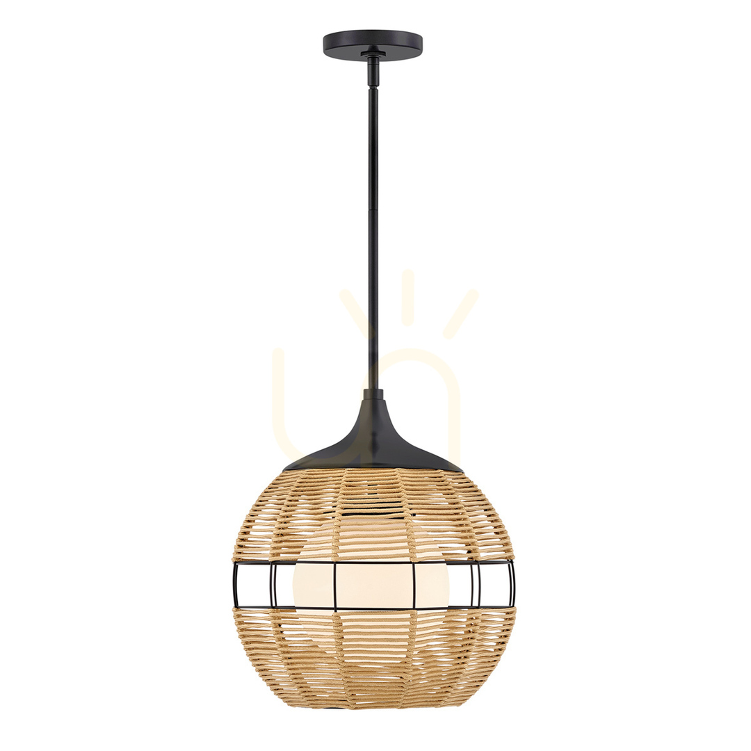Utsikt MADDOX liten taklampa - 1 ljuskälla - Svart, karamellbeige QUINTIESSE MADDOX liten taklampa - 1 ljuskälla - Svart, karamellbeige QUINTIESSE