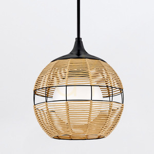MADDOX liten taklampa - 1 ljuskälla - Svart, karamellbeige QUINTIESSE 5 MADDOX liten taklampa - 1 ljuskälla - Svart, karamellbeige QUINTIESSE small 5