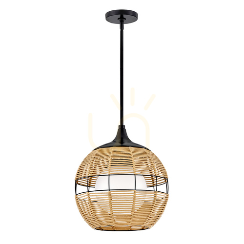 Kontrollera MADDOX liten taklampa - 1 ljuskälla - Svart, karamellbeige QUINTIESSE