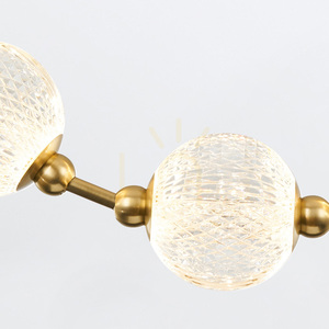 MARNI LED-pendellampa - Naturlig mässing QUINTIESSE small 6