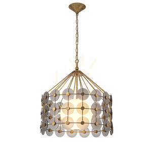 MERIDIAN taklampa - 3 ljuskällor - Blekguld QUINTIESSE 0 MERIDIAN taklampa - 3 ljuskällor - Blekguld QUINTIESSE small 0