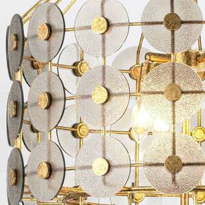 MERIDIAN taklampa - 9 ljuskällor - Blekguld QUINTIESSE small 1