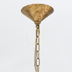 MERIDIAN taklampa - 9 ljuskällor - Blekguld QUINTIESSE small 3