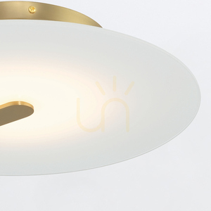 Medium plafond / vägglampa NUVOLA - Borstat guld QUINTIESSE small 4