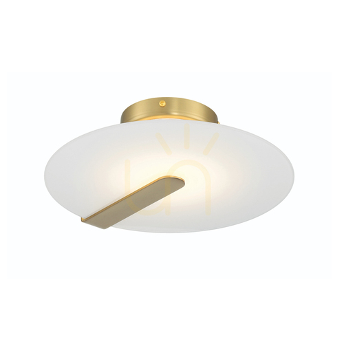 Kontrollera Liten plafond / vägglampa NUVOLA - Borstat guld QUINTIESSE