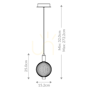PALMAS liten taklampa - 1 ljuskälla - Polerat nickel QUINTIESSE small 2