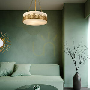 SAWGRASS taklampa - 3 ljuskällor - Petal gold QUINTIESSE small 6