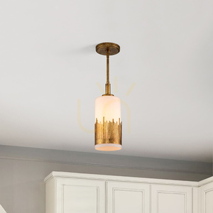 Quintiesse Sawgrass 1-ljuspunkts pendellampa bladguld small 7