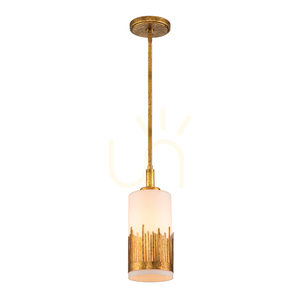 Quintiesse Sawgrass 1-ljuspunkts pendellampa bladguld small 0