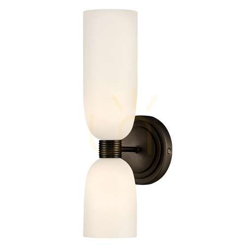Kontrollera TALLULAH vägglampa - 2 ljuskällor - Oxiderad svart QUINTIESSE