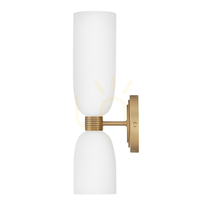 Vägglampa TALLULAH - 2 ljuskällor - Lackad mässing QUINTIESSE small 4