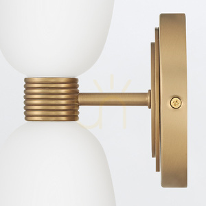 Vägglampa TALLULAH - 2 ljuskällor - Lackad mässing QUINTIESSE small 5