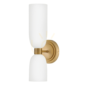 Vägglampa TALLULAH - 2 ljuskällor - Lackad mässing QUINTIESSE small 8