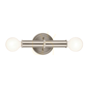 TORCHE vägglampa - 2 ljuskällor - Borstad nickel QUINTIESSE small 3