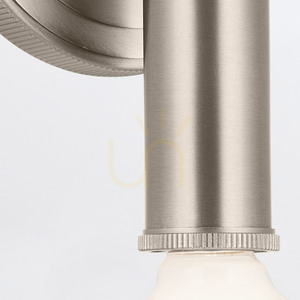 TORCHE vägglampa - 2 ljuskällor - Borstad nickel QUINTIESSE small 7