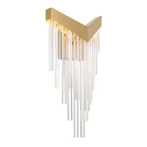 VIVIEN vägglampa - Borstat guld QUINTIESSE small 0
