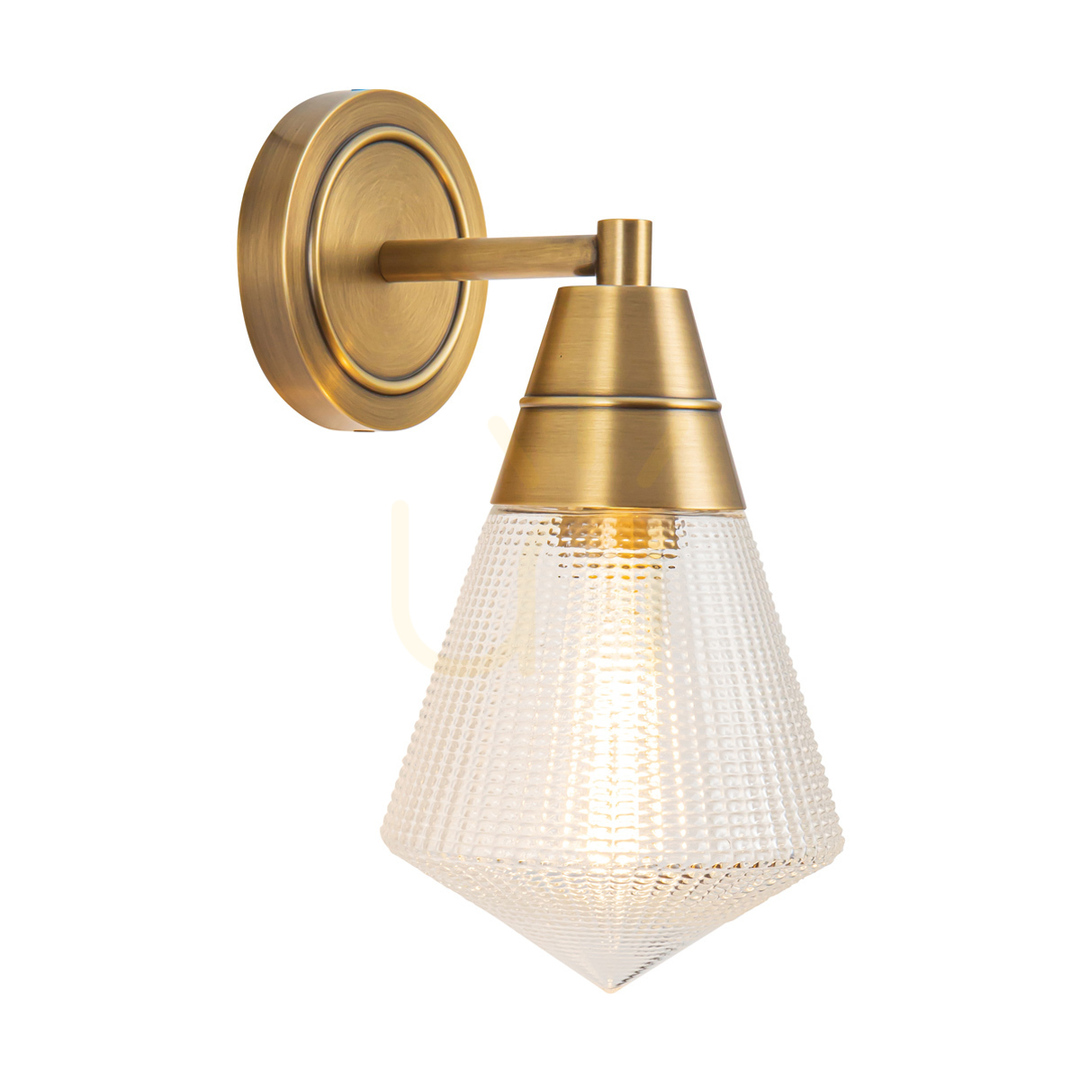 Kontrollera Vägglampa WILLARD - 1 ljuskälla - Vintage mässing QUINTIESSE Vägglampa WILLARD - 1 ljuskälla - Vintage mässing QUINTIESSE
