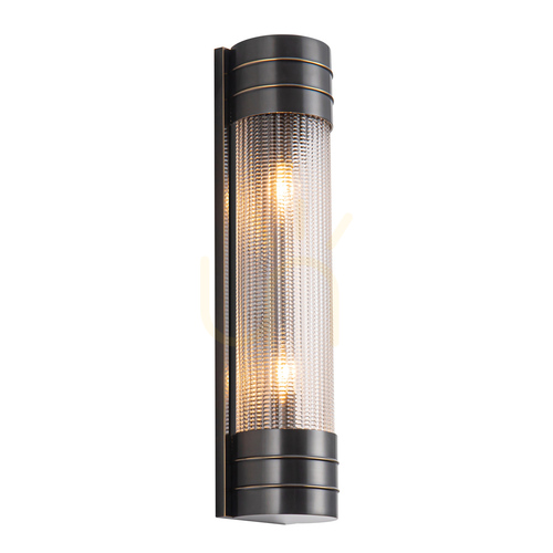 Kontrollera WILLARD vägglampa - 2 ljuskällor - Urban brown QUINTIESSE