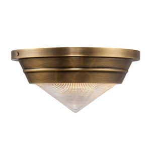 Liten plafond WILLARD - 1 ljuskälla - Vintage mässing QUINTIESSE small 1