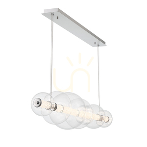ATOMO ö-lampa - 7 ljuskällor - Polerad krom QUINTIESSE 3 ATOMO ö-lampa - 7 ljuskällor - Polerad krom QUINTIESSE small 3