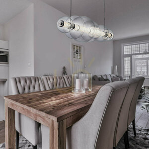ATOMO ö-lampa - 7 ljuskällor - Polerad krom QUINTIESSE 8 ATOMO ö-lampa - 7 ljuskällor - Polerad krom QUINTIESSE small 8