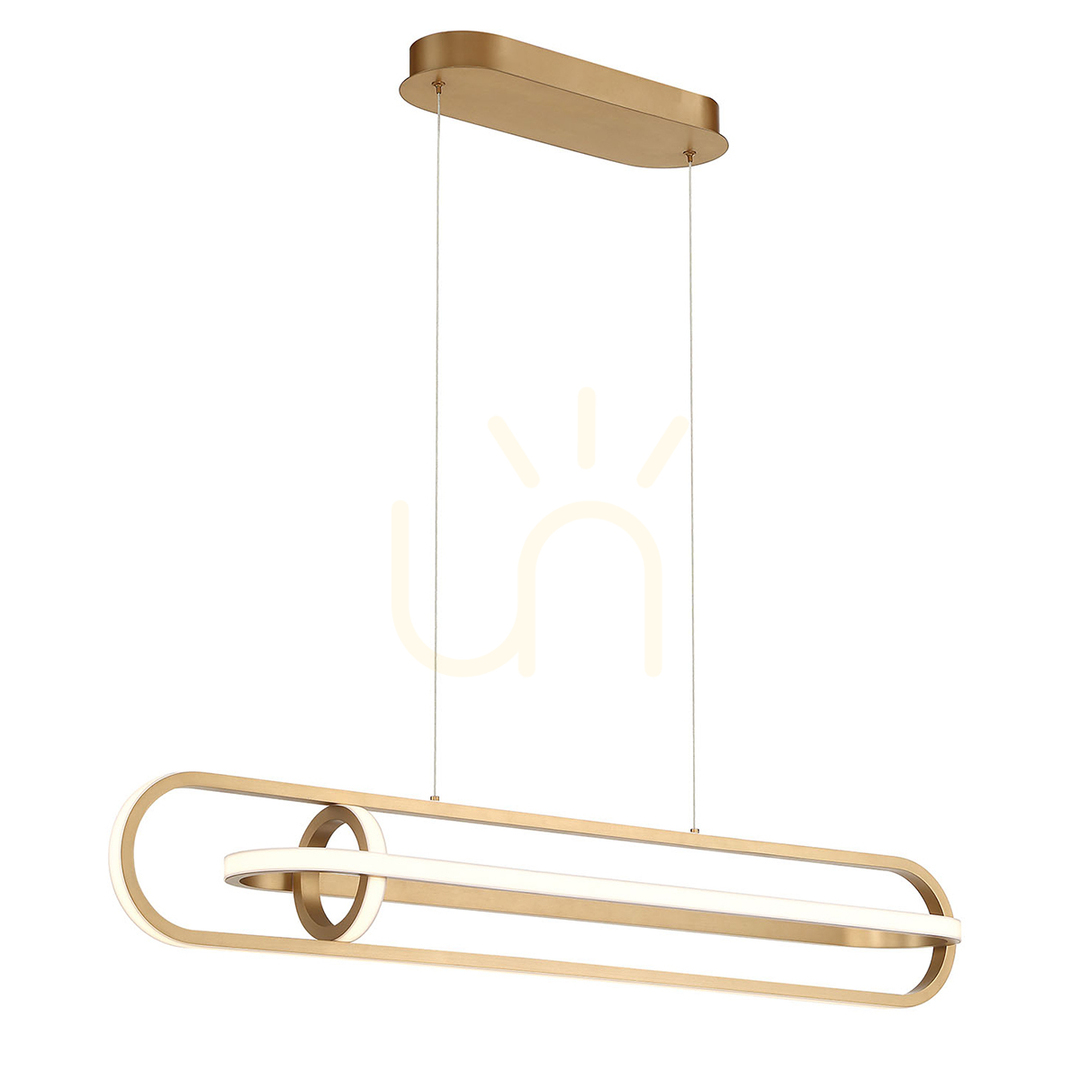 Display DEMARK ö-lampa - Borstat guld QUINTIESSE DEMARK ö-lampa - Borstat guld QUINTIESSE