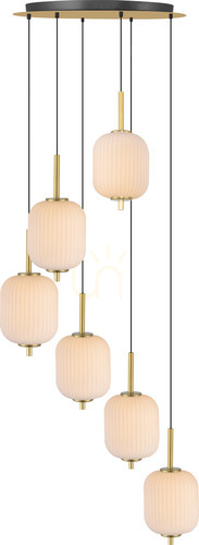 Kontrollera AKARI Taklampa DU31288A/34W Guld 6xLED.