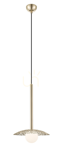 Kontrollera NICOSIA P0600-01C-F7AA Guld 1xG9 Taklampa.