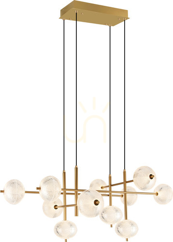 Kontrollera GALATEA Pendellampa DU31350/63W Guld 1xLED