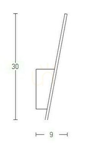 Vägglampa LED 6W Zambelis Vit Matt 3000K Metal small 2