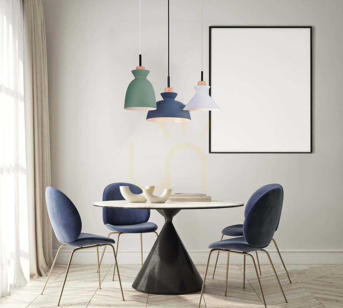 Kontrollera Pendellampa Zambelis grön matt E27 20 cm metall trä Pendellampa Zambelis grön matt E27 20 cm metall trä