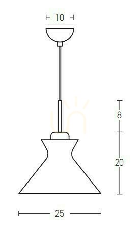 Kontrollera Pendant Light Zambelis Vit Matt E27 25 cm Metal/Aluminium/Trä