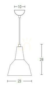 Pendant Zambelis Svart Matt E27 Aluminium Trä 23 cm small 1