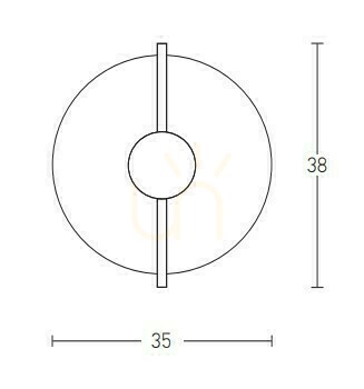 Kontrollera Vägglampa LED Zambelis 13W 3000K svart vit matt 35 cm