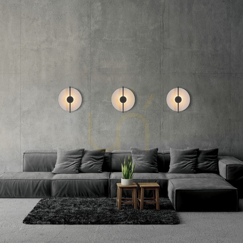 Kontrollera Vägglampa LED Zambelis 13W 3000K svart vit matt 35 cm