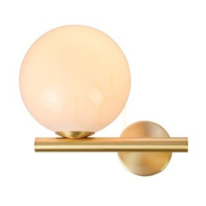 Vägglampa Zambelis Guld Matt Metall Opalglas E14 1x15W small 0