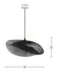 Taklampa Bambu Zambelis E27 Natur 60 cm small 1