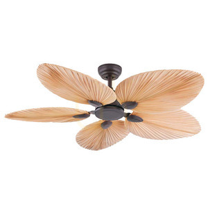 Pendant Light Zambelis Fan Brown Palm Leaf 132 cm small 1
