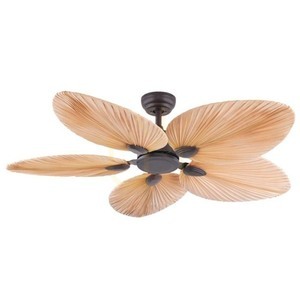 Pendant Light Zambelis Fan Brown Palm Leaf 132 cm small 3